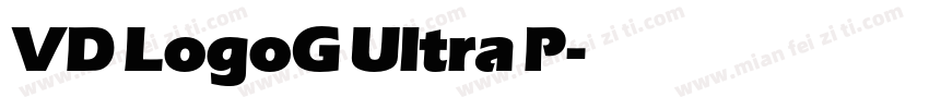 VD LogoG Ultra P字体转换